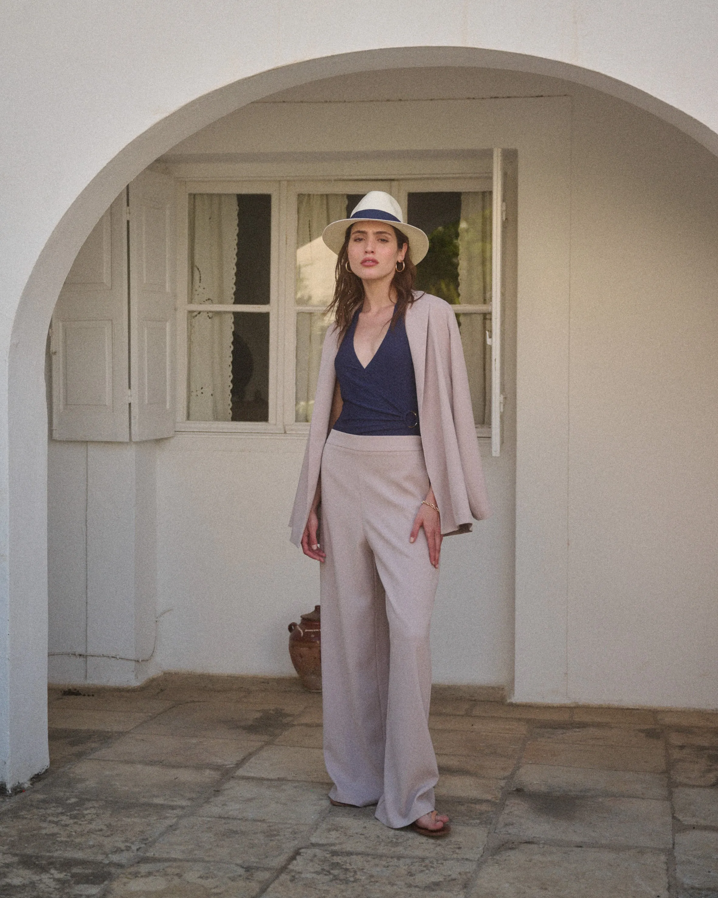 Avra Oversized Blazer Beige