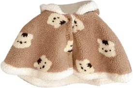 Baby Toddler Boys Girls Wool Blend Winter Hooded Outerwear Capes Poncho Coat Winter Clothes for Baby Boy