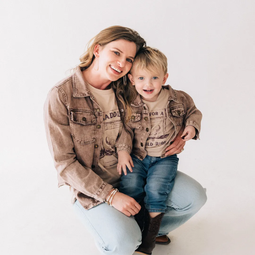 Brown Denim Jacket - Women