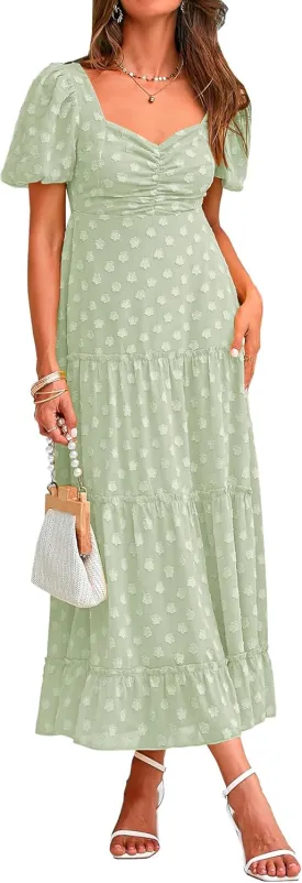 BTFBM Women's Summer Floral Dresses 2024 Casual Short Sleeve Square Neck Ruffle Long Beach Dress Loose Fit Boho Dress BTFBM Women's Summer Floral Dresses 2024 Casual Short Sleeve Square Neck Ruffle Long Beach Dress Loose Fit Boho Dress