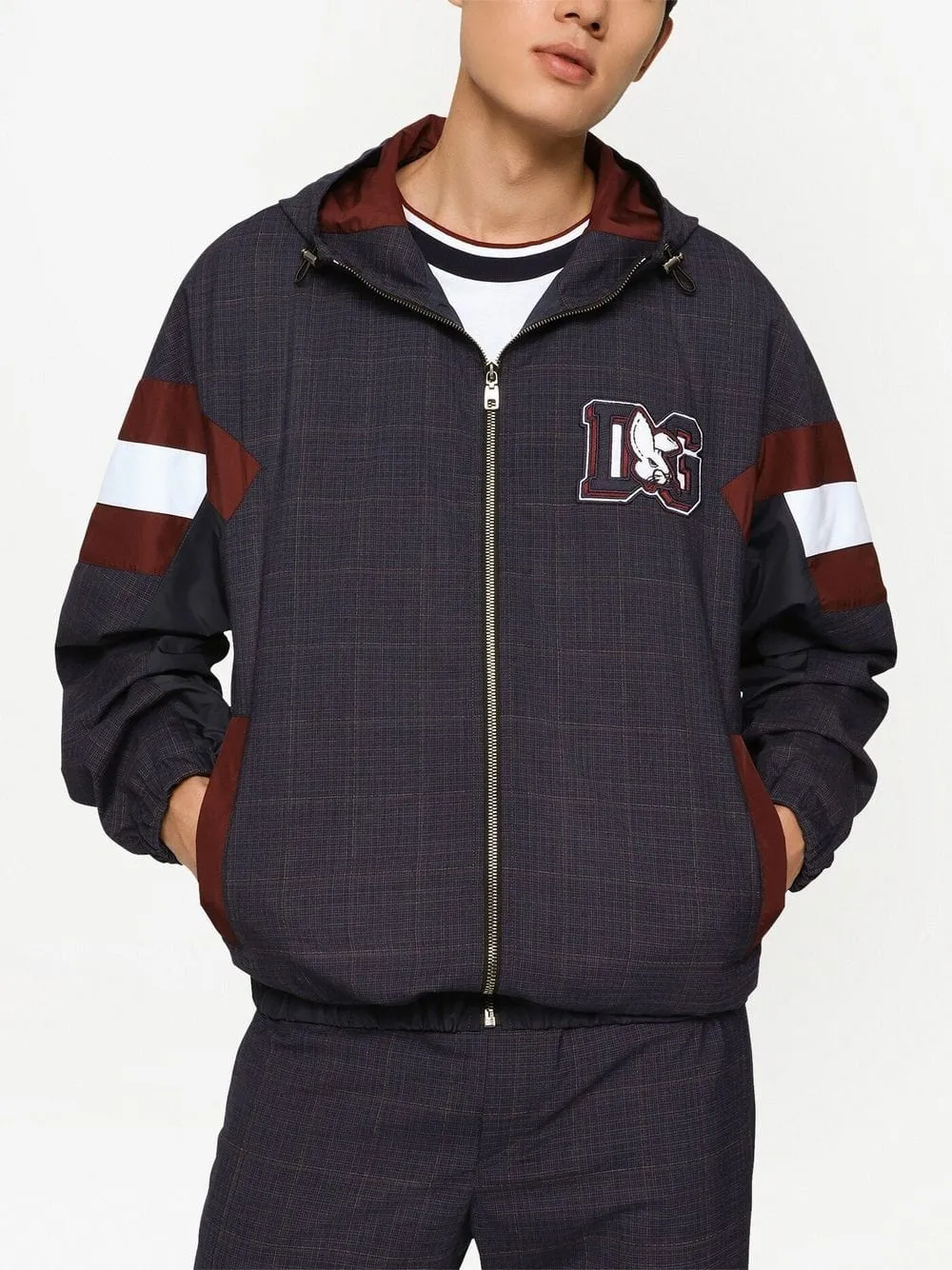 Check-Print Lightweight Jacket