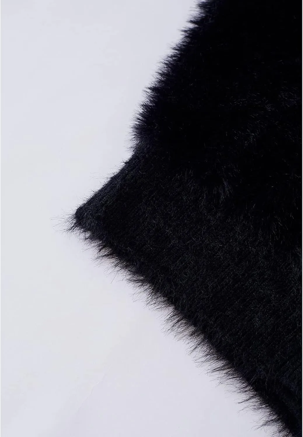 CHICWISH Women Crop Fuzzy Cardigan Bowknot Brooch Button Knit Cardigans Open Front Long Sleeves Sweater Tops
