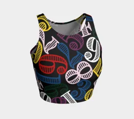 Colorful Number Cloud Crop Top