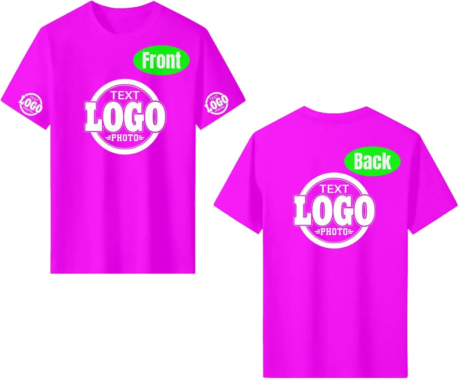 Custom T Shirts with YourText Logo Photo Personalized T Shirts Custom Shirt Design Your Own Custom Tee Shirt