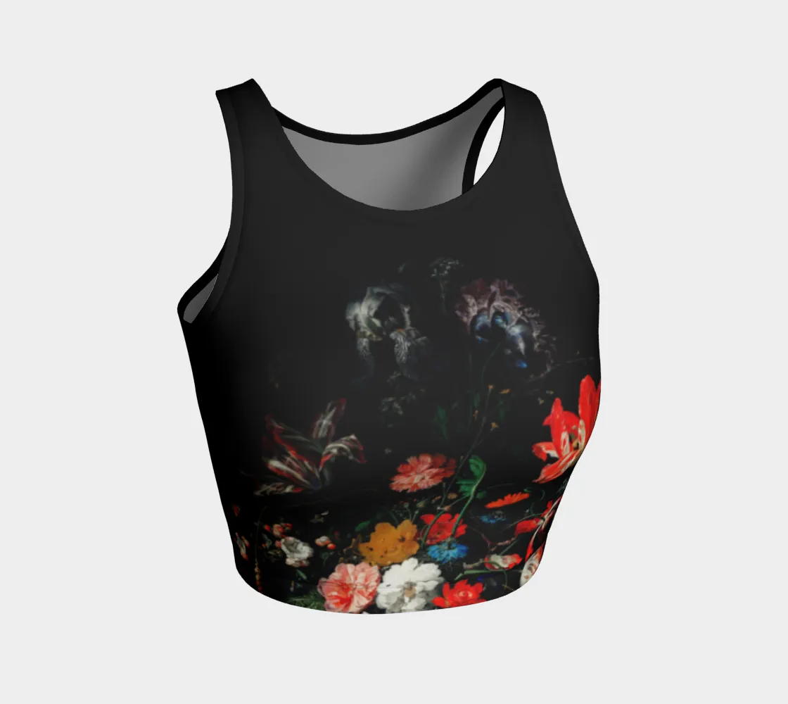 Floral Fire Athletic Crop Top