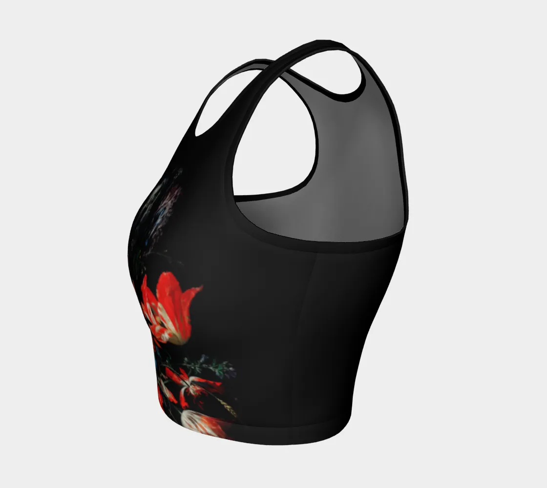Floral Fire Athletic Crop Top