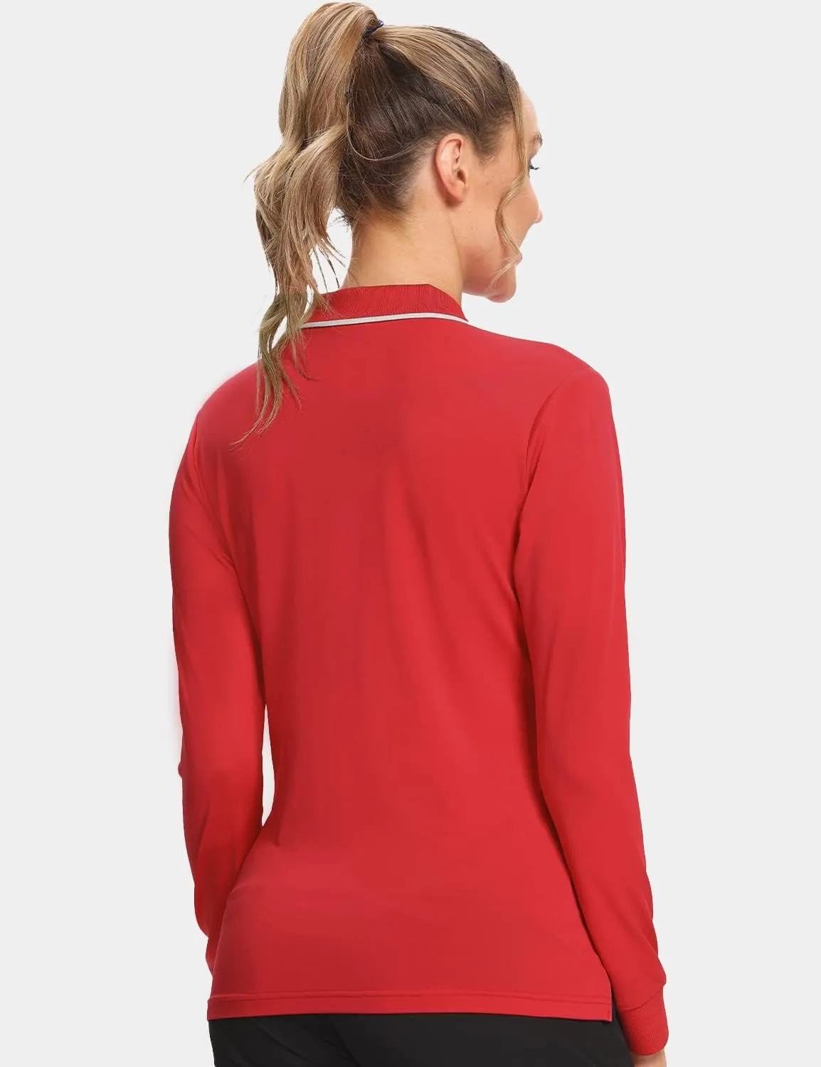 Hiverlay Women Golf Shirts Polo Shirts for Women UPF 50  Lightweight Quick-Dry Collared Tennis Daily Shirts Work Tops