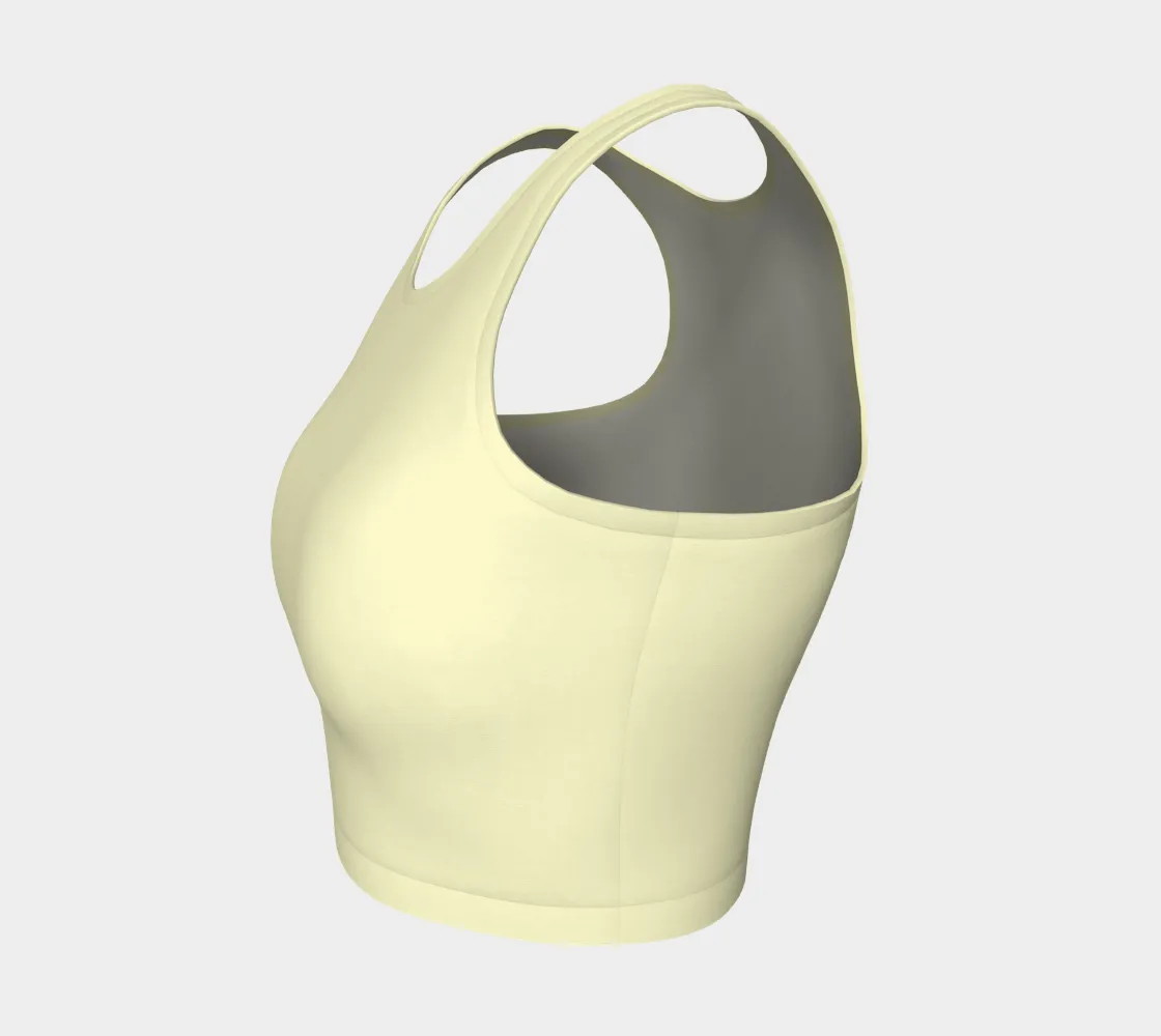 Lemon Merengue Athletic Crop Top