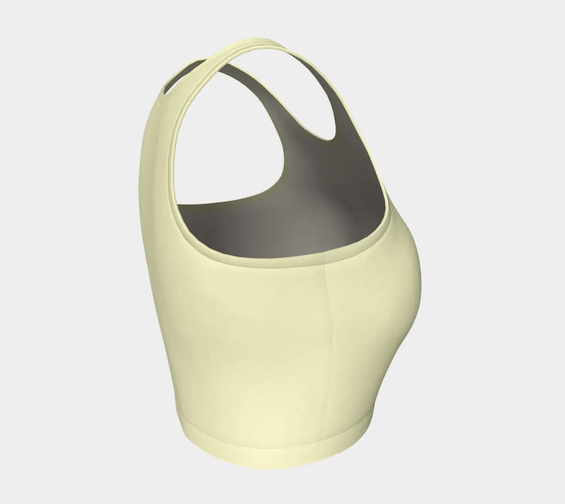 Lemon Merengue Athletic Crop Top