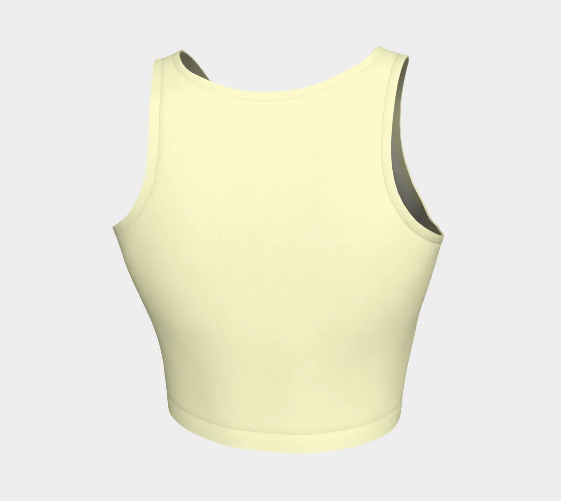 Lemon Merengue Athletic Crop Top