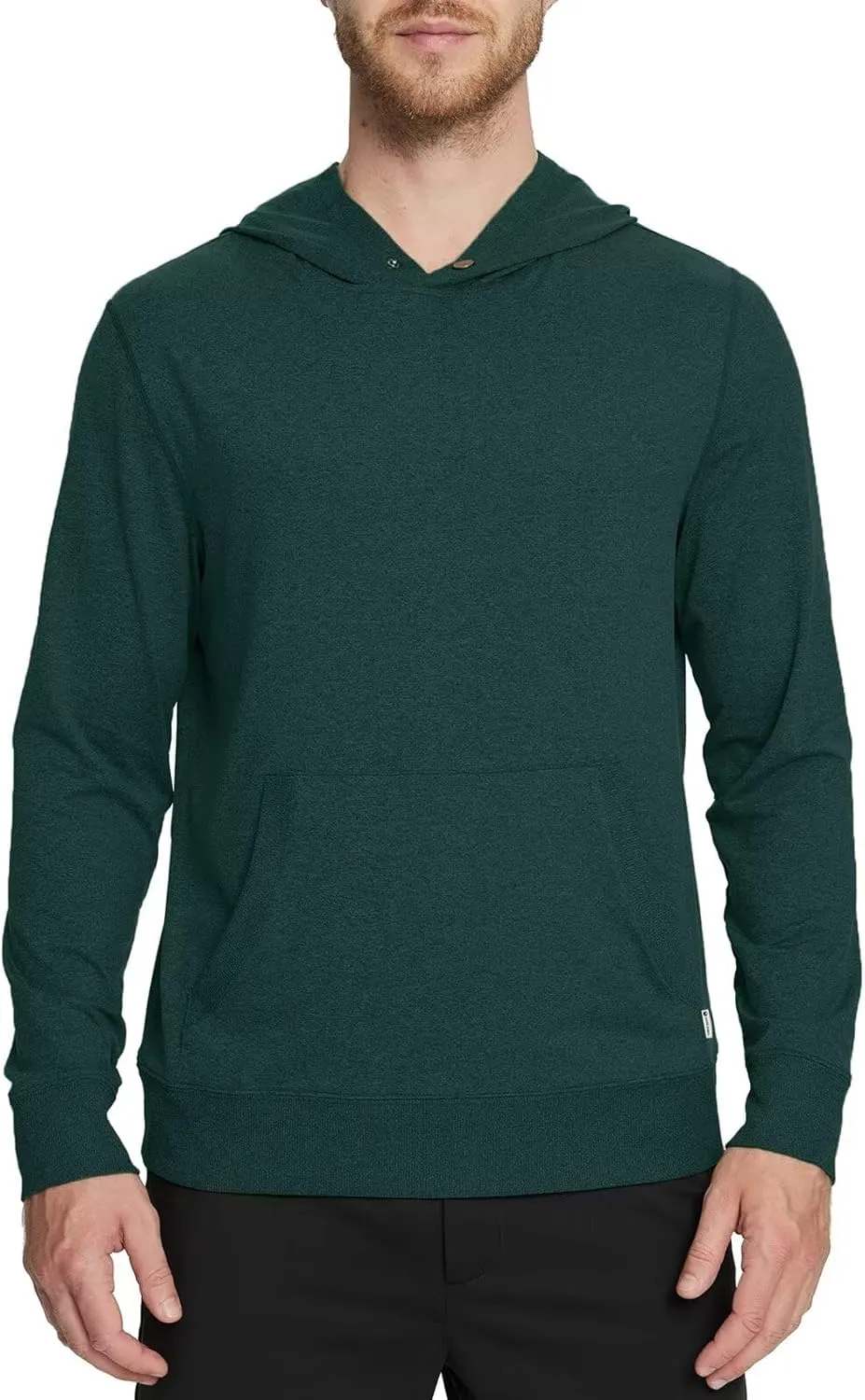 M MAELREG Mens Hoodies Pullover Performance Heather Kangaroo Pocket Thin Hooded Sweatshirt Athletic Golf Hoodies for Men