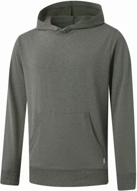 M MAELREG Mens Hoodies Pullover Performance Heather Kangaroo Pocket Thin Hooded Sweatshirt Athletic Golf Hoodies for Men
