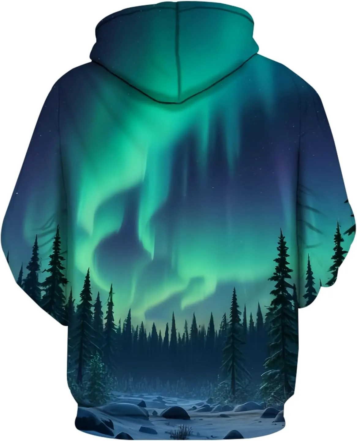 Men 3D Print Pullover Hoodies - Teen Women Graphic Sweatshirt