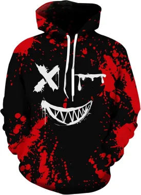 Men 3D Print Pullover Hoodies - Teen Women Graphic Sweatshirt