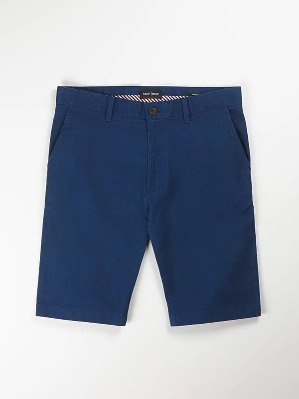 Men Solid Cotton Shorts