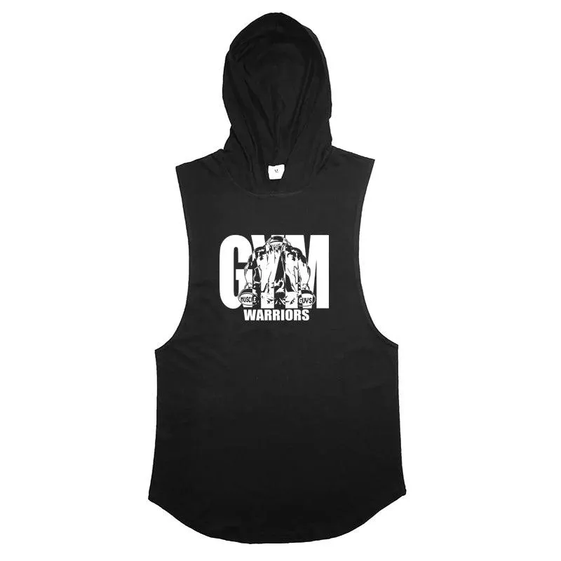 Men Summer Fitness Clothing Bodybuilding Hoody