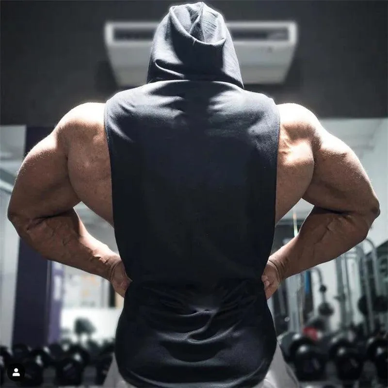 Men Summer Fitness Clothing Bodybuilding Hoody