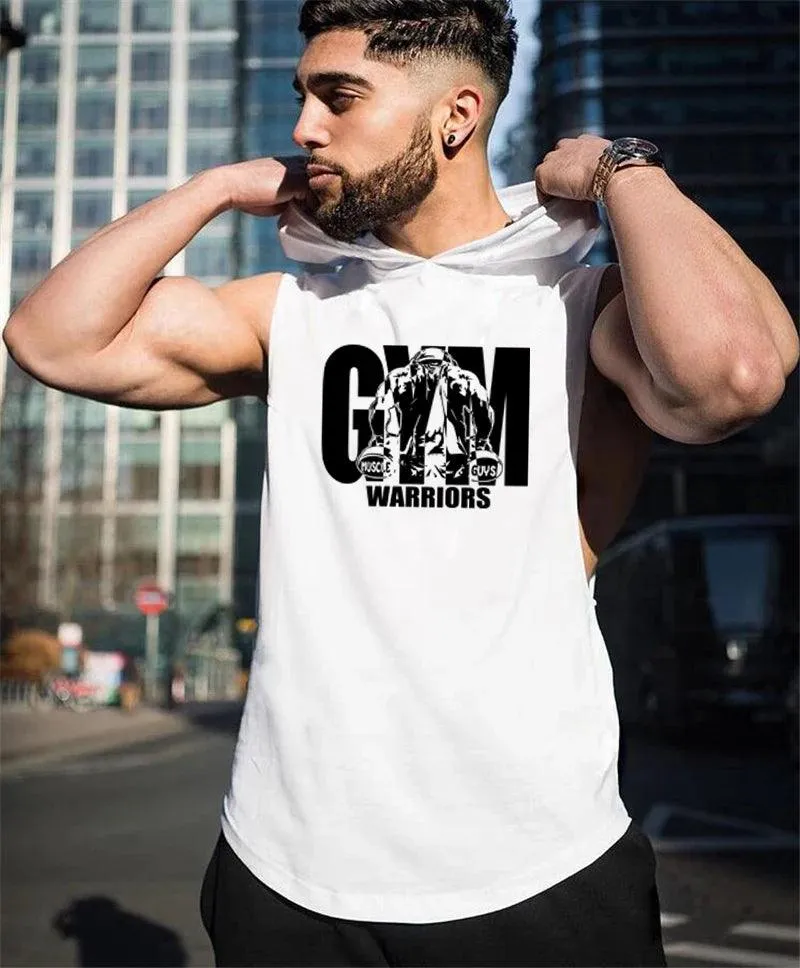 Men Summer Fitness Clothing Bodybuilding Hoody