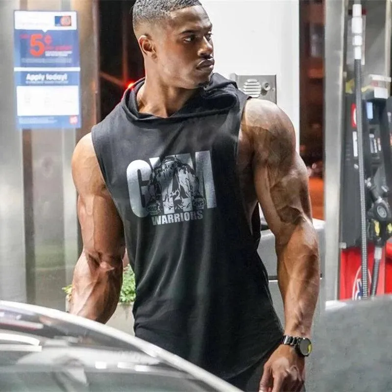 Men Summer Fitness Clothing Bodybuilding Hoody