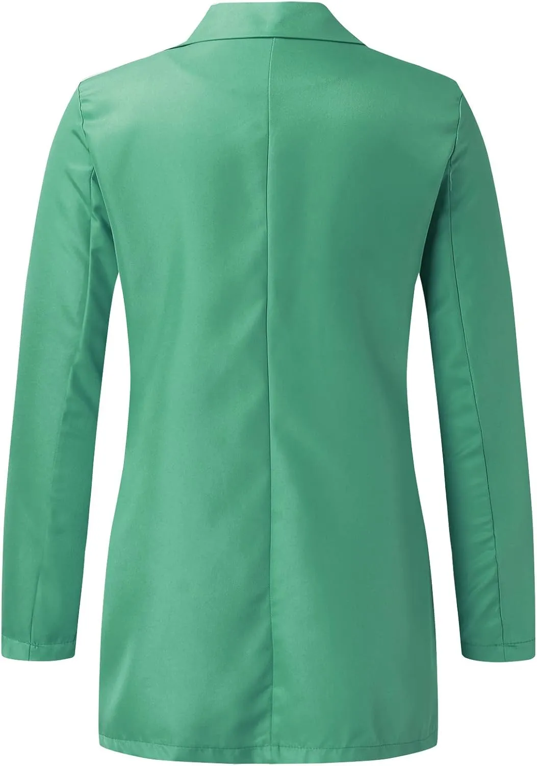 Miyaomn Womens Solid Color Casual Office Blazer Suit Jacket Slim Fit Double Breasted Notched Shawl Collar Sports Coat Outwear