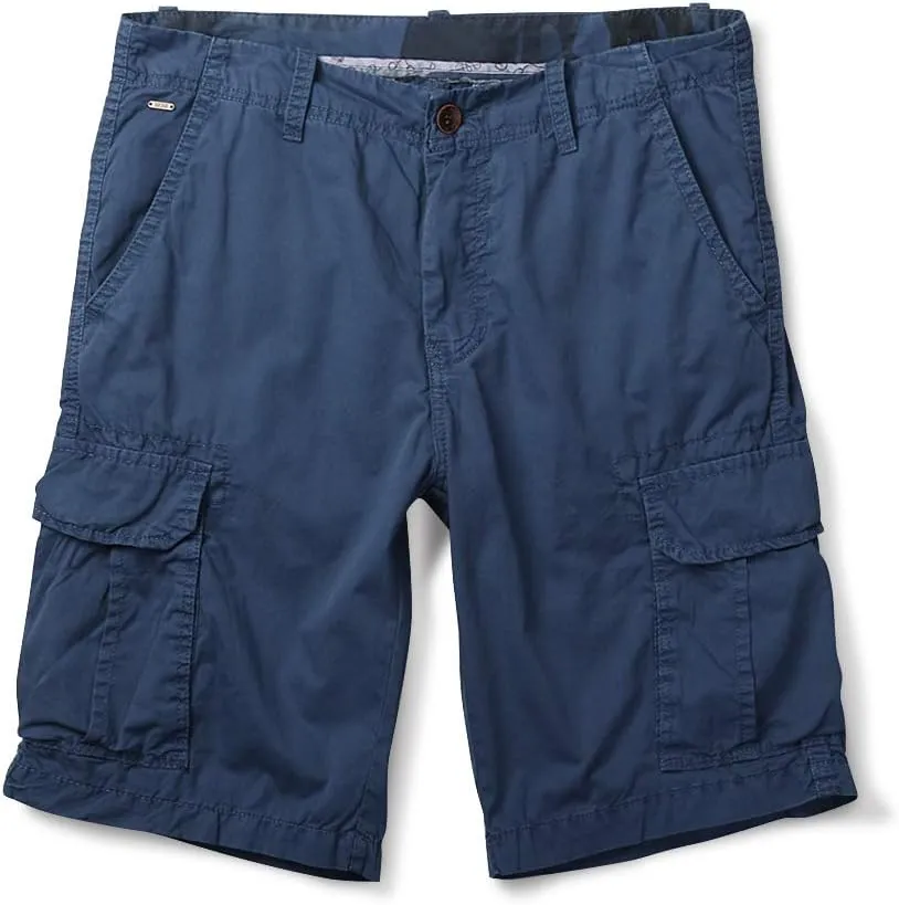 OCHENTA Men's Lightweight Cargo Shorts with Pockets Cotton Shorts for Men Casual (No Belt)
