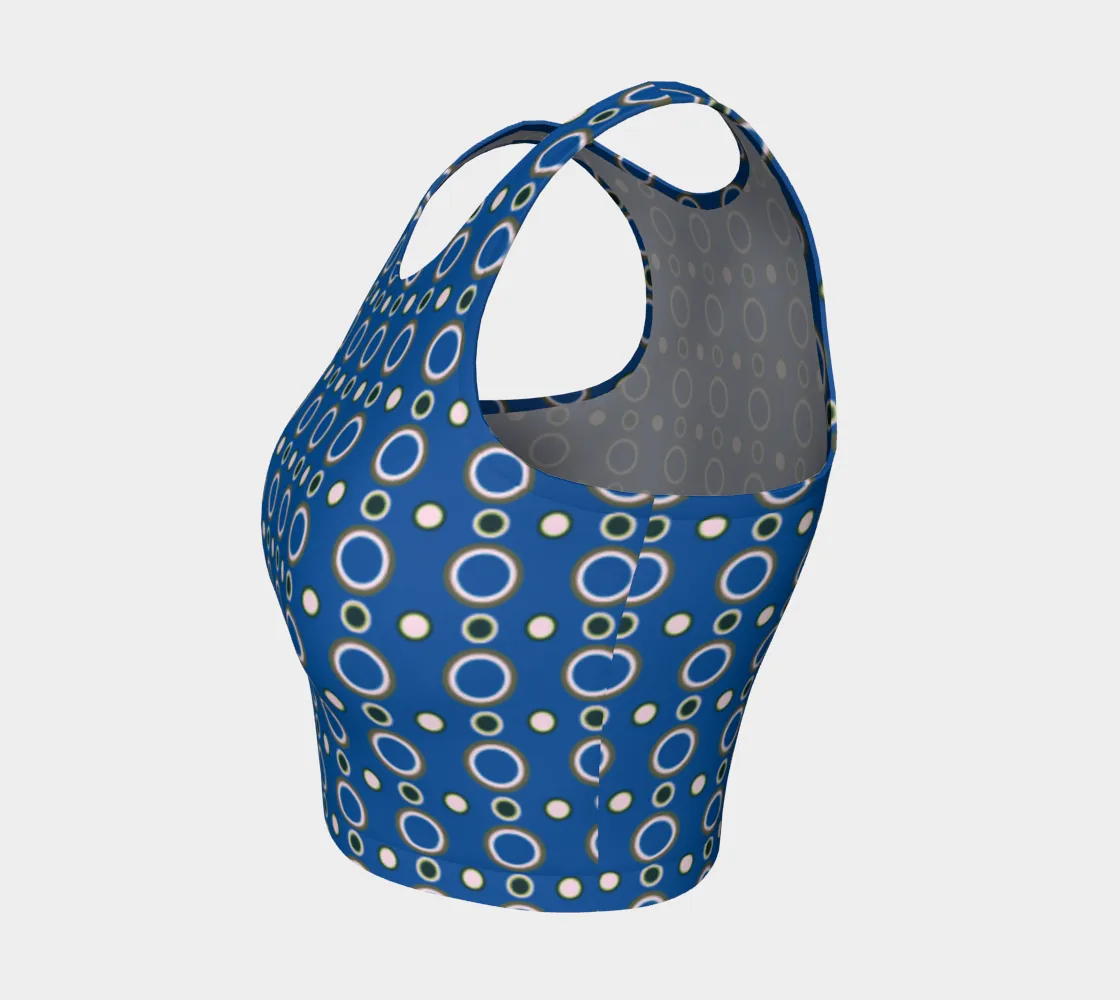 Polka Dots Athletic Crop Top