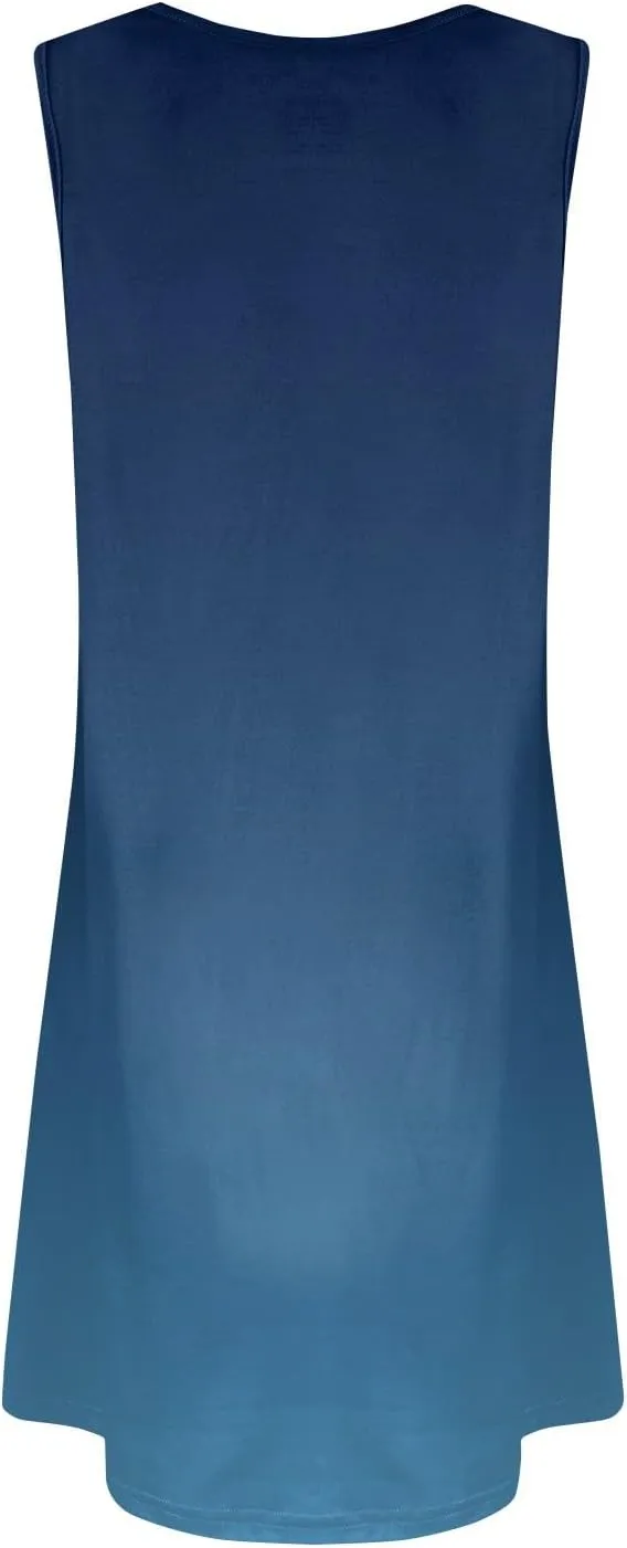 Summer Dresses for Women 2025 Vacation Sleeveless Plus Size Beach Sundresses V Neck Casual Tank Dress with Pockets
