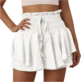 Tennis Skirts for Women with Pockets Golf Skorts Ruffle High Waist Athletic Workout Running Sport Skirts Shorts
