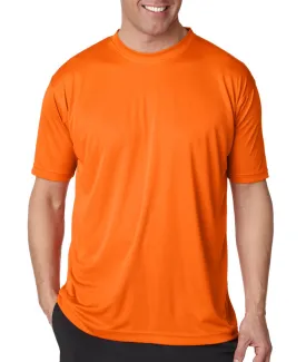 ultraclub(R) men's cool & dry sport performance interlock tee - bright orange (m)