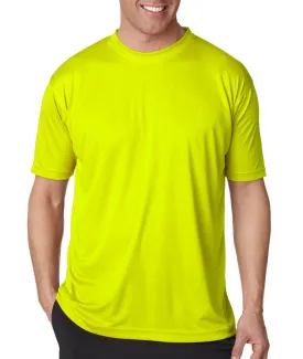 ultraclub(R) men's cool & dry sport performance interlock tee - bright yellow (2xl)