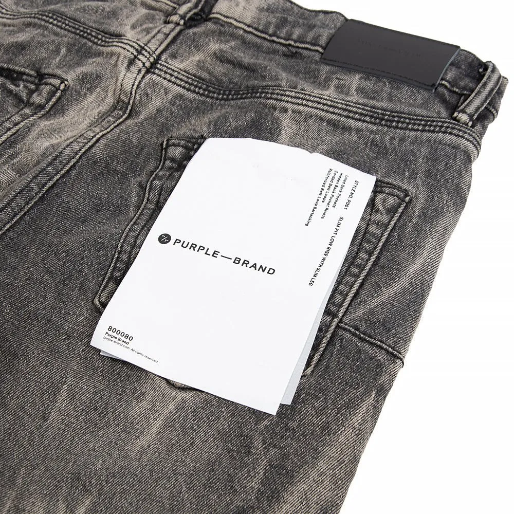 Washed Black Tie Denim